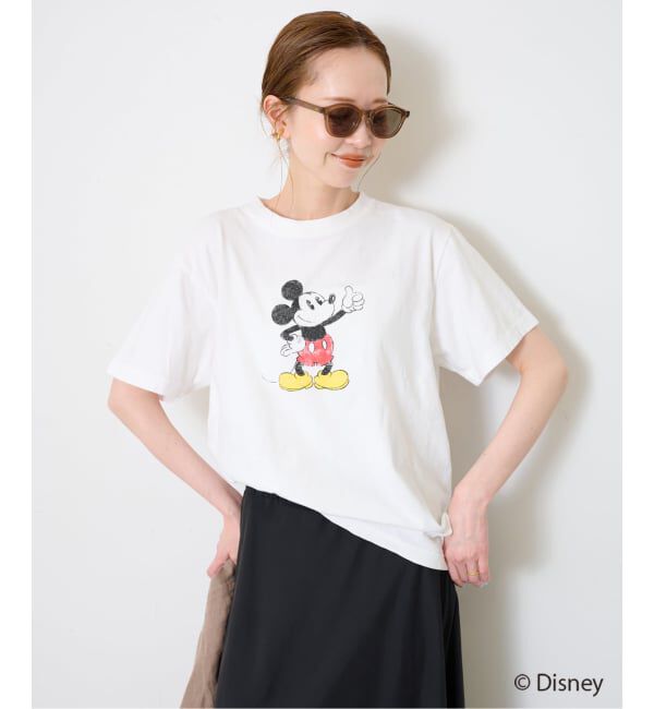 SLOBE IENA「+81BRANCA/ハチイチブランカ SLOBE別注 ミッキー Tシャツ1」|Tシャツ・カットソー|