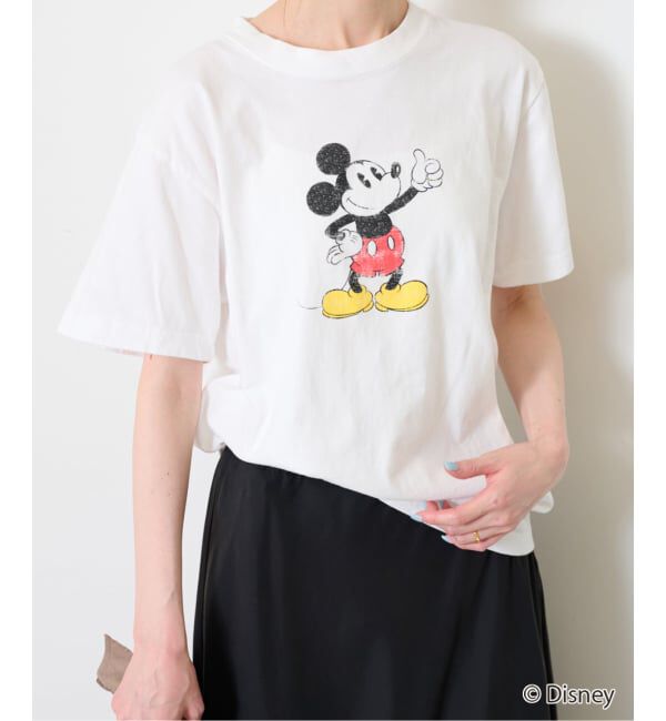 SLOBE IENA「+81BRANCA/ハチイチブランカ SLOBE別注 ミッキー Tシャツ1」|Tシャツ・カットソー|