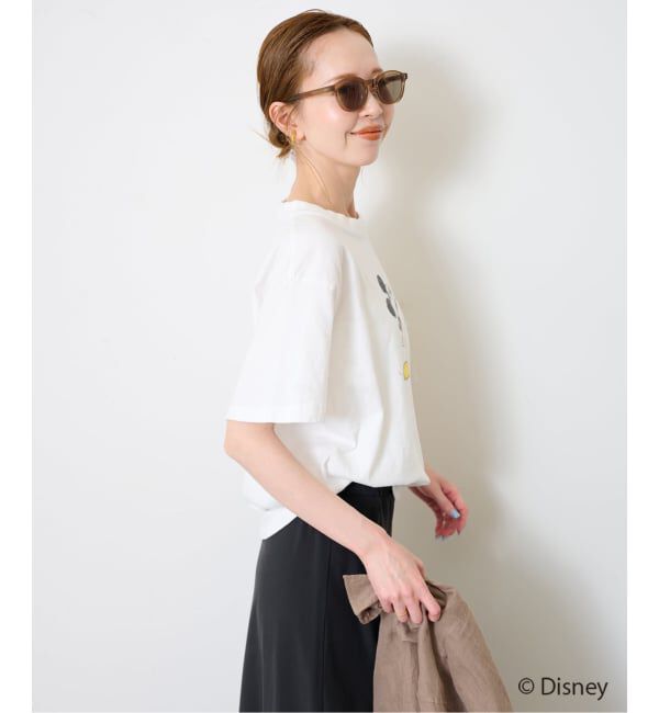 SLOBE IENA「+81BRANCA/ハチイチブランカ SLOBE別注 ミッキー Tシャツ1」|Tシャツ・カットソー|