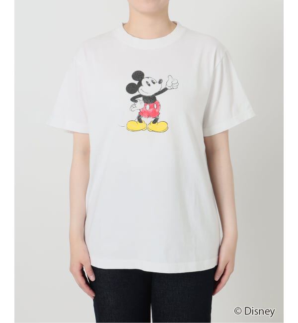 SLOBE IENA「+81BRANCA/ハチイチブランカ SLOBE別注 ミッキー Tシャツ1」|Tシャツ・カットソー|