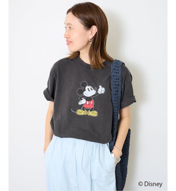 SLOBE IENA「+81BRANCA/ハチイチブランカ SLOBE別注 ミッキー Tシャツ1」|Tシャツ・カットソー|