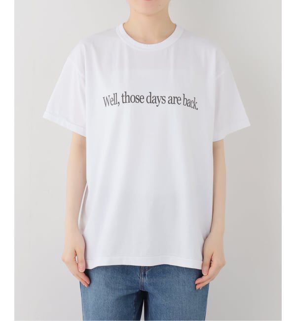 SLOBE IENA「Ophrys/オフリス Those days are back Tee OP26SS05」|Tシャツ・カットソー|ホワイト
