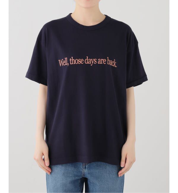 SLOBE IENA「Ophrys/オフリス Those days are back Tee OP26SS05」|Tシャツ・カットソー|ネイビー
