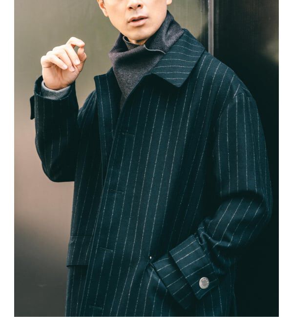 EDIFICE「MACKINTOSH(マッキントッシュ) 別注 HUMBIE/ハンビー SL &rdquo;ストライプ&rdquo;」|ステンカラーコート|