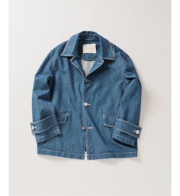 EDIFICE「MACKINTOSH(マッキントッシュ) 別注 HUMBIE デニム SHORT SL(ウォッシュ)」|デニムジャケット|