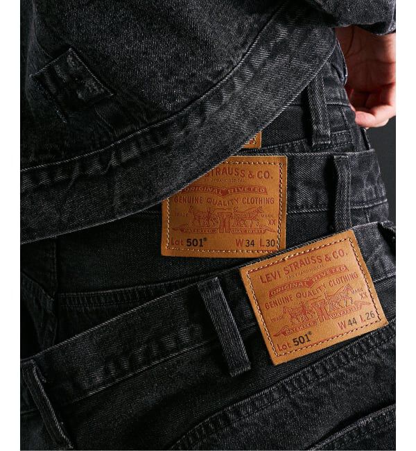 417 EDIFICE「追加 Levi&rsquo;s(リーバイス) 30th 別注 501(R) BLACK L30」|デニム|