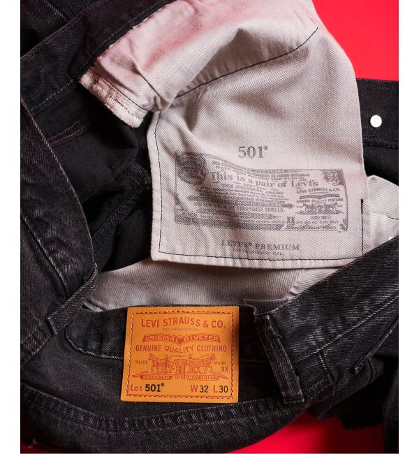 417 EDIFICE「追加 Levi&rsquo;s(リーバイス) 30th 別注 501(R) BLACK L30」|デニム|