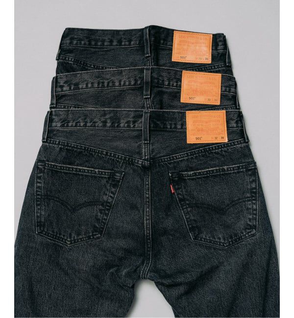 EDIFICE「LEVI&rsquo;S(R)/リーバイス(R) 別注 BIG E 501(R) BLACK L30」|デニム|
