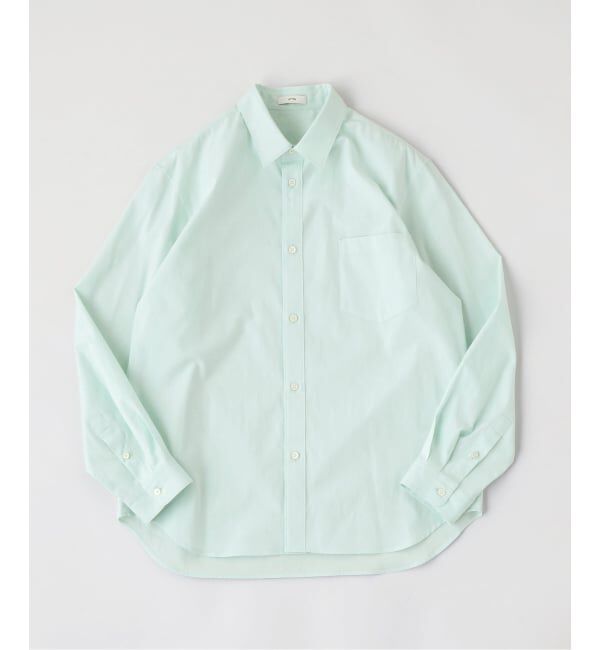 EDIFICE「ATON（エイトン）WASHED OXFORD LOOSE FIT SHIRT」|シャツ・ブラウス|グリーン E