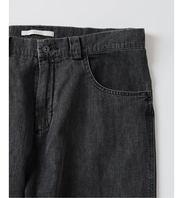 EDIFICE「SEYA.(セヤ) 別注 GROUND PANTS LINEN DENIM」|デニム|