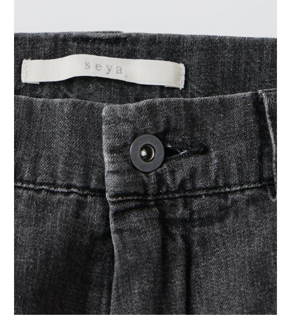 EDIFICE「SEYA.(セヤ) 別注 GROUND PANTS LINEN DENIM」|デニム|