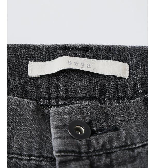 EDIFICE「SEYA.(セヤ) 別注 GROUND PANTS LINEN DENIM」|デニム|