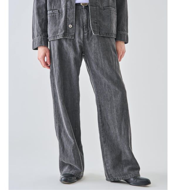 EDIFICE「SEYA.(セヤ) 別注 GROUND PANTS LINEN DENIM」|デニム|