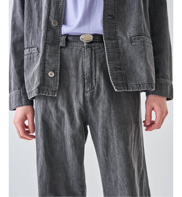 EDIFICE「SEYA.(セヤ) 別注 GROUND PANTS LINEN DENIM」|デニム|