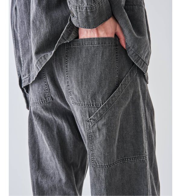 EDIFICE「SEYA.(セヤ) 別注 GROUND PANTS LINEN DENIM」|デニム|