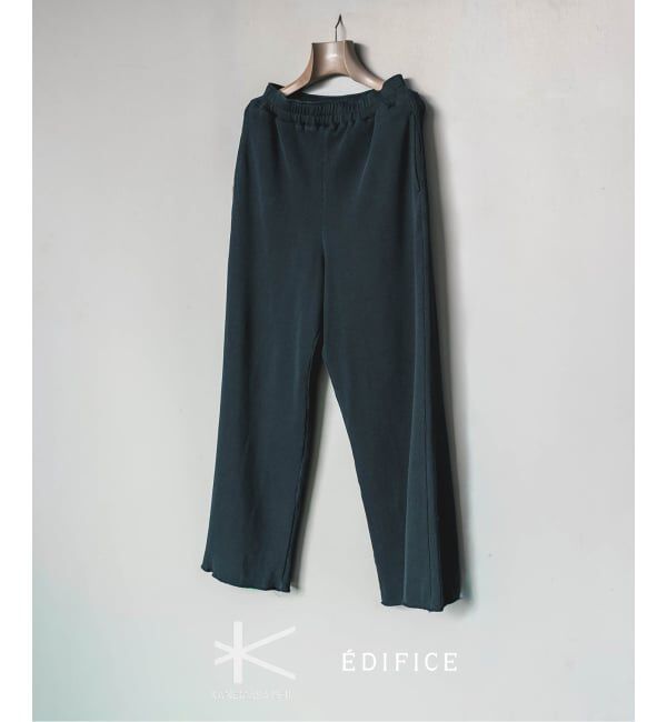 EDIFICE「Kanemasa (カネマサ フィル) 別注18ゲージ ガーメントダイ ワッフル パンツ」|その他|ブラック A