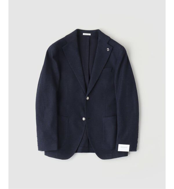 EDIFICE「BRERAS (ブレラス) Jersey Pin Check JK」|テーラードジャケット|ネイビー A
