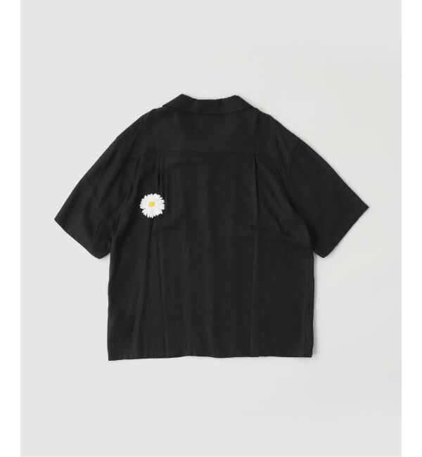 EDIFICE「NOMARHYTHM TEXTILE Flower Embroidery オープンカラー ショートスリーブ シャツ」|シャツ・ブラウス|