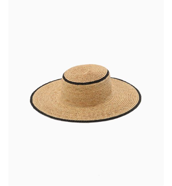 EDIFICE「NOMARHYTHM TEXTILE &times; KIJIMA TAKAYUKI  Raffia Trim Hat」|ハット|ベージュ