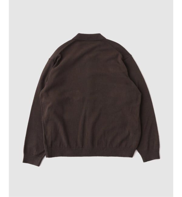 EDIFICE「ATON（エイトン） COTTON WASHI BOUCLE POL0 CARDIGAN」|ニット・セーター|