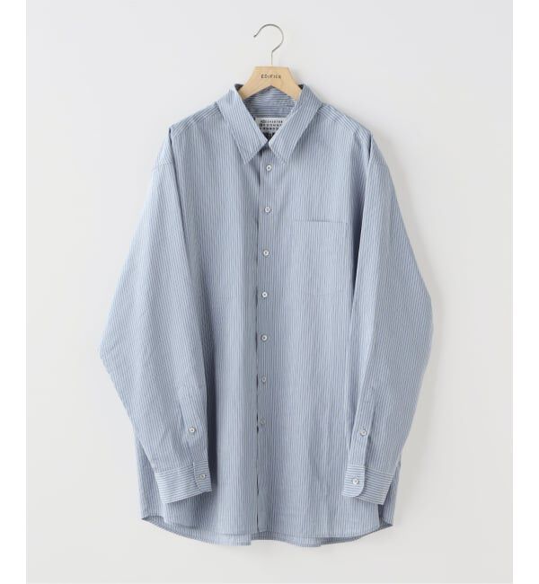 EDIFICE「MAISON MARGIELA(メゾン マルジェラ) C/Si Oversized Shirt」|シャツ・ブラウス|サックスブルー