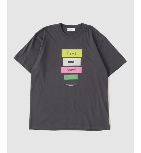 EDIFICE「POET MEETS DUBWISE(ポエトミーツダブワイズ) LOST AND FOUND Tシャツ」|Tシャツ・カットソー|ブラック A