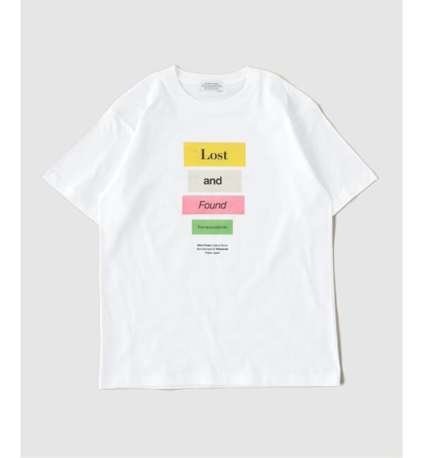 EDIFICE「POET MEETS DUBWISE(ポエトミーツダブワイズ) LOST AND FOUND Tシャツ」|Tシャツ・カットソー|ホワイト