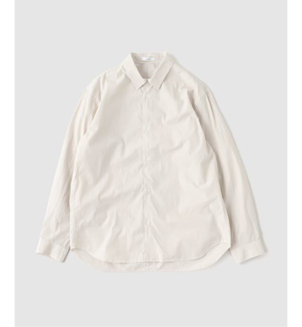 EDIFICE「ATON（エイトン） SHRINK COTTON LAWN OVERSIZED SHIRT」|シャツ・ブラウス|ベージュ