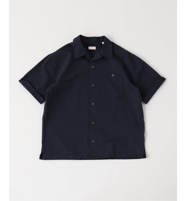 EDIFICE「fursac (フルサック) Seersucker Shirt」|シャツ・ブラウス|ネイビー