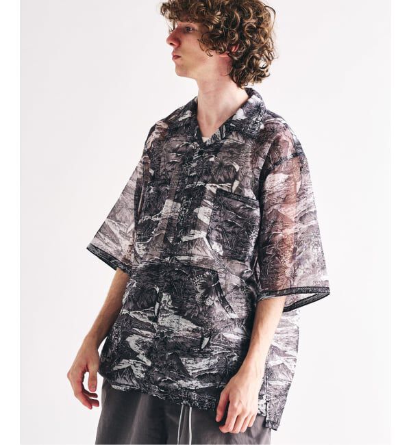 417 EDIFICE「迷迭香 / マンネンロウ 417別注 MESH H/S SHIRT ALOHA」|シャツ・ブラウス|