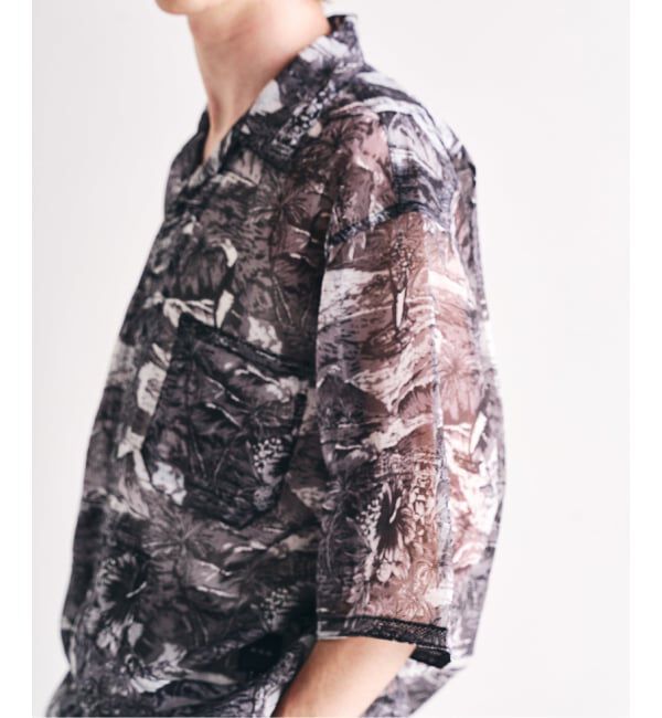 417 EDIFICE「迷迭香 / マンネンロウ 417別注 MESH H/S SHIRT ALOHA」|シャツ・ブラウス|