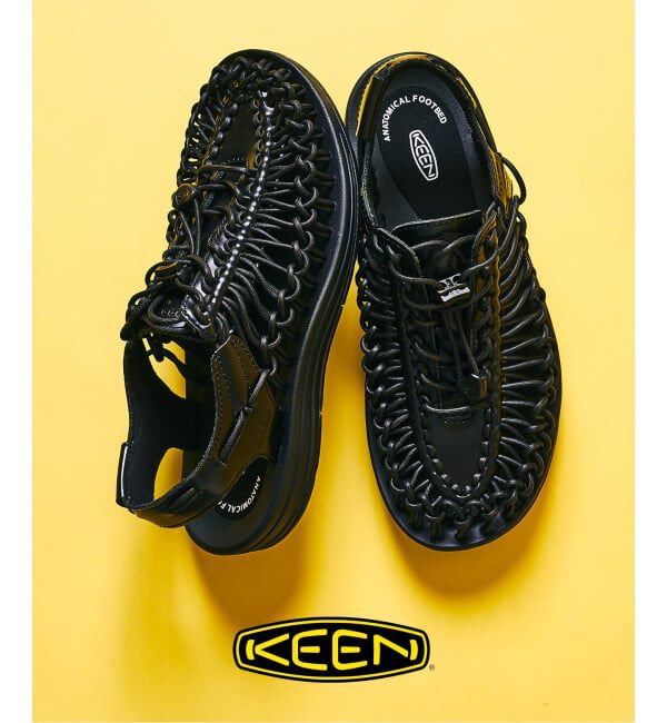 417 EDIFICE「KEEN / キーン UNEEK LEA」|サンダル|ブラック