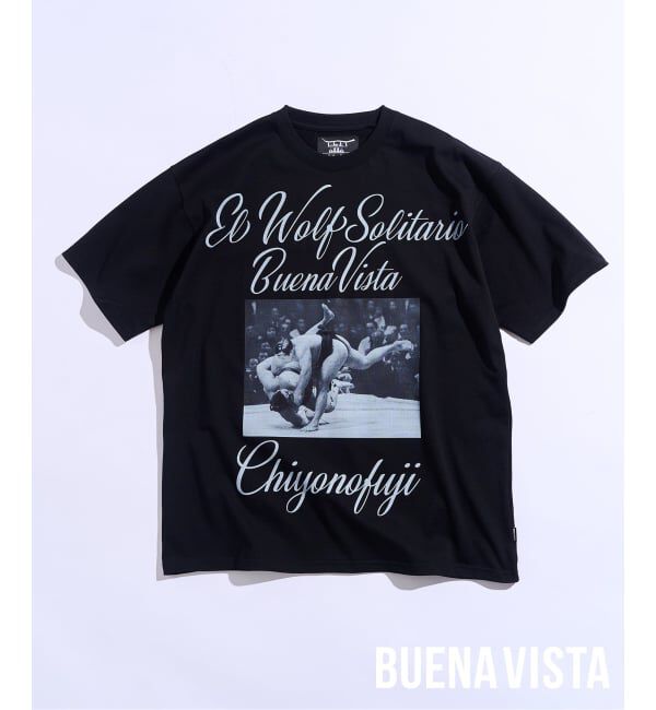 417 EDIFICE「【千代の富士&times;BUENA VISTA】El wolf solitario tee tres」|Tシャツ・カットソー|ブラック