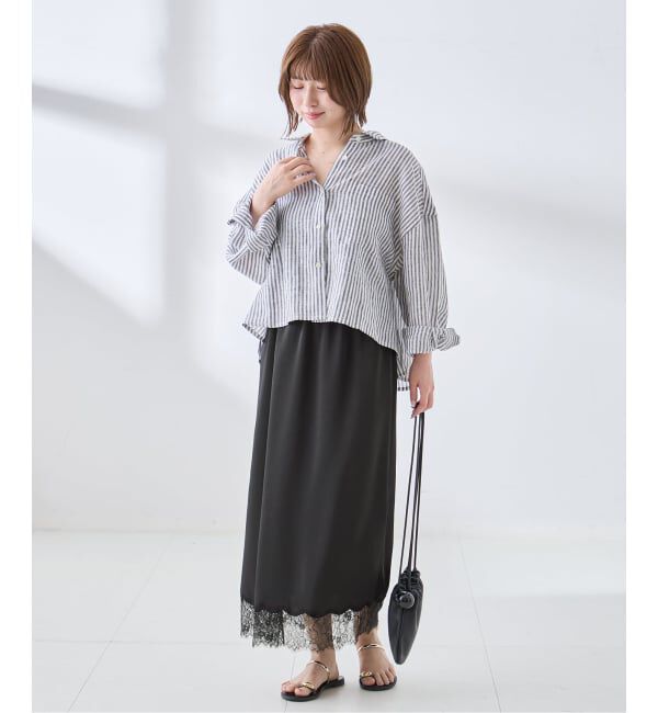 journal standard L'essage「サテンレーススカート」|スカート|