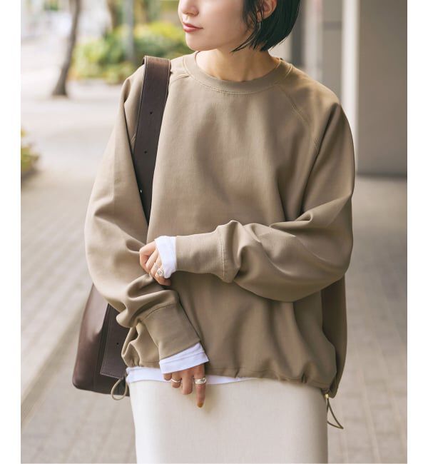 Spick and Span「ダンボールヘムギャザープルオーバー」|Tシャツ・カットソー|