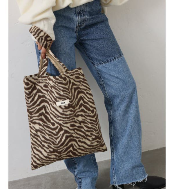 Spick and Span「《一部店舗+WEB限定》Uhr/ウーア 別注Animal TOTE*」|トートバッグ|ベージュ