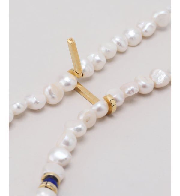 Spick and Span「EO / イオ Pearl & Lapis Lazuli ラリアットネックレス」|ネックレス|