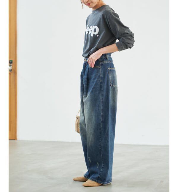 Spick and Span「《WEB限定サイズ有り / 追加》5 1/2 TUCKBARREL DENIM」|デニム|