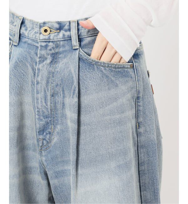 Spick and Span「《WEB限定サイズ有り / 追加》5 1/2 TUCKBARREL DENIM」|デニム|