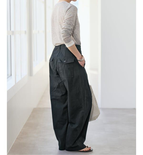 Spick and Span「コットンバレルレッグパンツ」|その他|