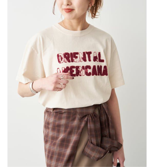 Spick and Span「AUTHEN / オーセン SS OA CLUSH EMBROIDERY T-SHIRT」|Tシャツ・カットソー|