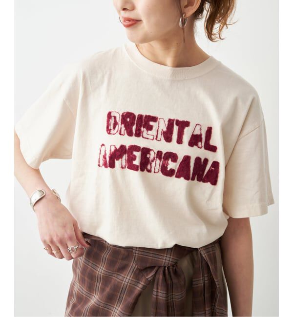 Spick and Span「AUTHEN / オーセン SS OA CLUSH EMBROIDERY T-SHIRT」|Tシャツ・カットソー|