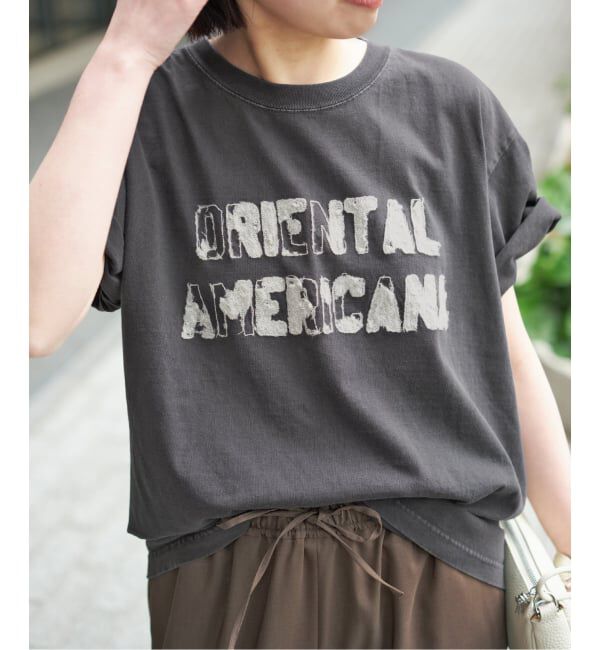 Spick and Span「AUTHEN / オーセン SS OA CLUSH EMBROIDERY T-SHIRT」|Tシャツ・カットソー|