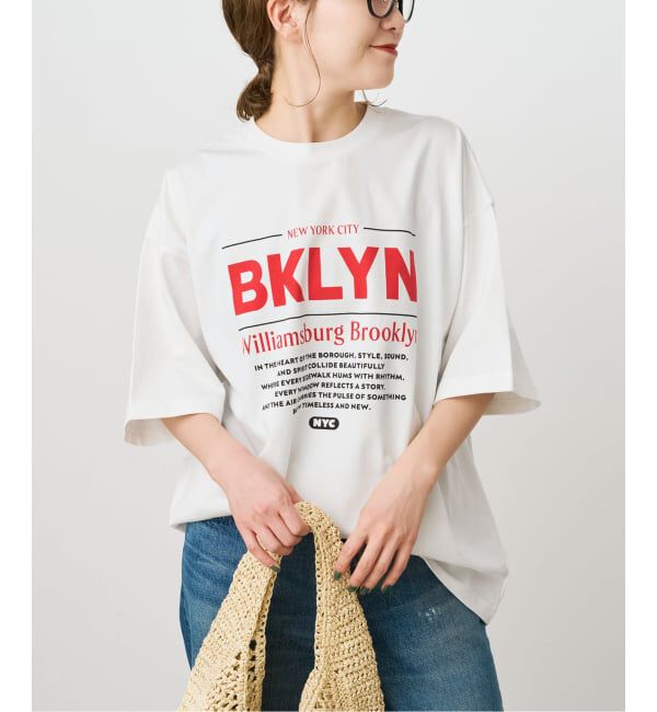 Spick and Span「《WEB限定 / 追加2》ロゴオーバーTシャツ」|Tシャツ・カットソー|
