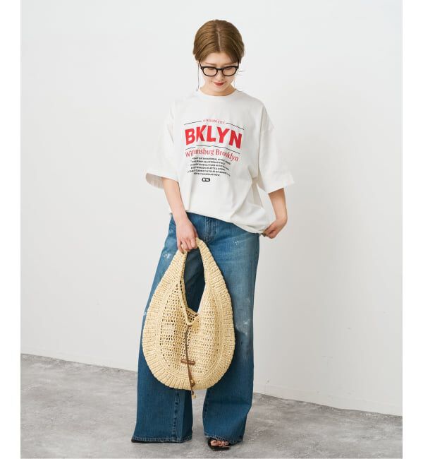 Spick and Span「《WEB限定 / 追加2》ロゴオーバーTシャツ」|Tシャツ・カットソー|