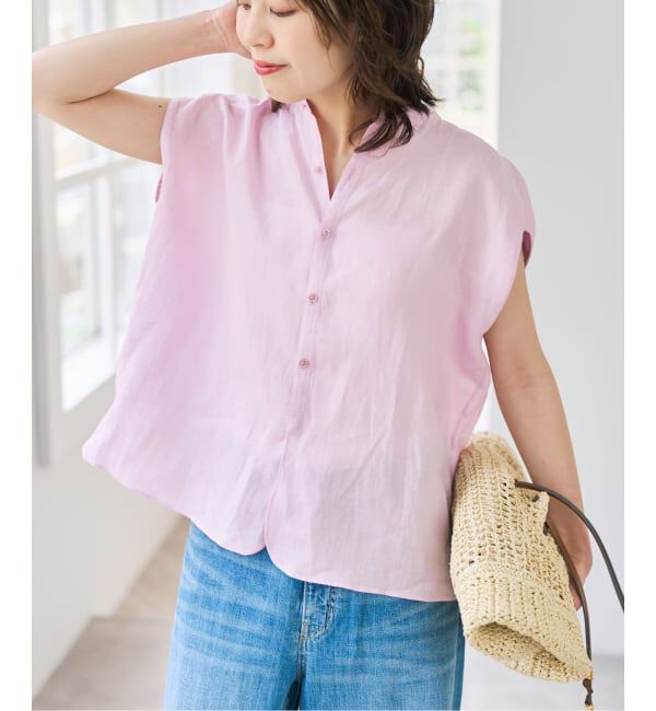 Spick and Span「TICCA / ティッカ リネンフレンチシャツ」|シャツ・ブラウス|