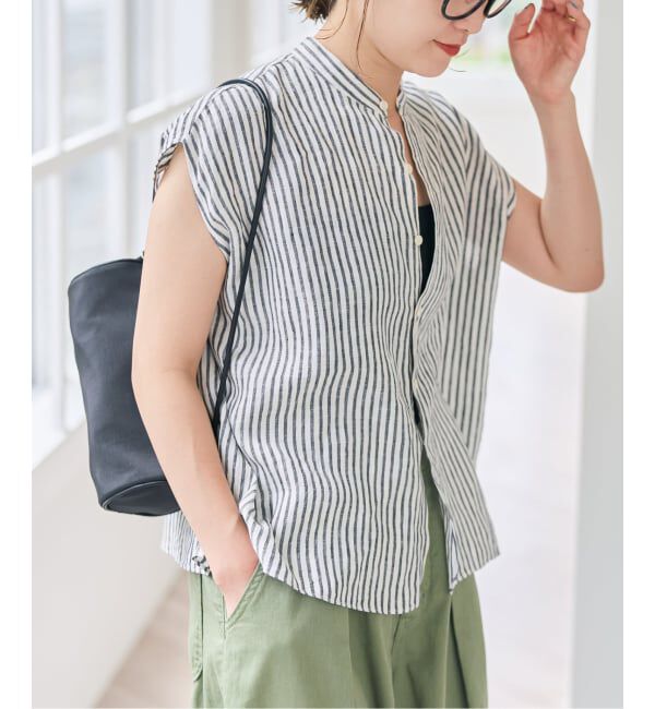 Spick and Span「TICCA / ティッカ リネンフレンチシャツ」|シャツ・ブラウス|