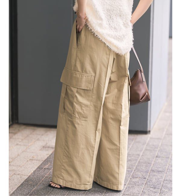 Spick and Span「コットンカーゴイージーパンツ」|カーゴ|