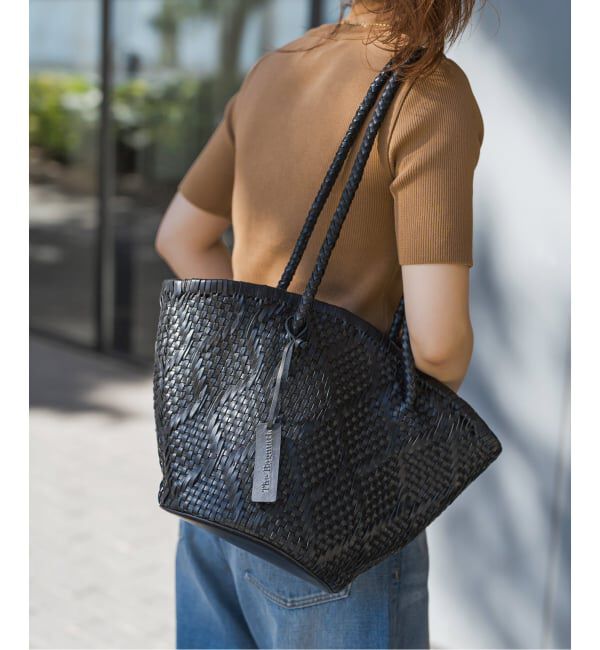 Spick and Span「《追加2》Bagmati/バグマティ レザーメッシュバッグ」|トートバッグ|