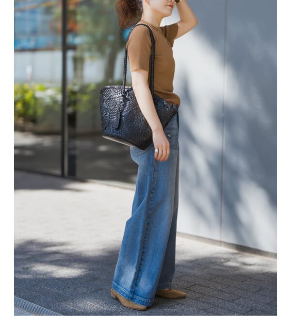 Spick and Span「《追加2》Bagmati/バグマティ レザーメッシュバッグ」|トートバッグ|